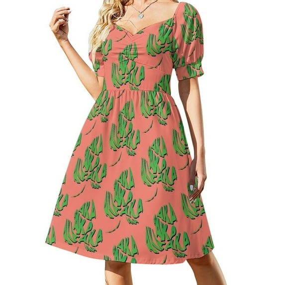 AKA Ivy Leaf Logo Sleeveless Dress Women's skirt summer dress women 2024