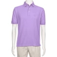 thumbnail image 1 of AKA Men's Classic-Fit Pique Polo Shirt Lavender Small, 1 of 4