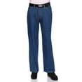 thumbnail image 1 of AKA Mens Denim Jeans - Long Jean Pants for Men with Straight Leg and Relaxed Fit Medium Blue 32 Medium, 1 of 4