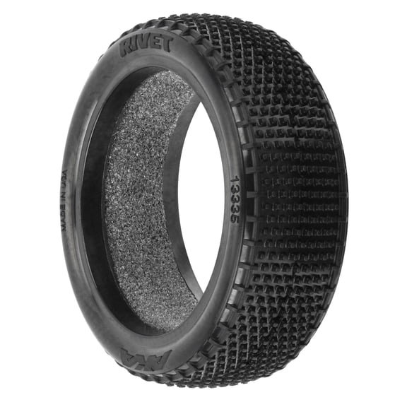 AKA PRODUCTS INC. 1/10 Rivet Med Carpet 4 Wheel Drive Fr Off-Rd Buggy Trs 2 AKA13335HR RC Tire