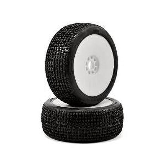 AKA Racing 14016XRW 1/8 Buggy Catapult Soft LW Evo Wheels Premount White 2