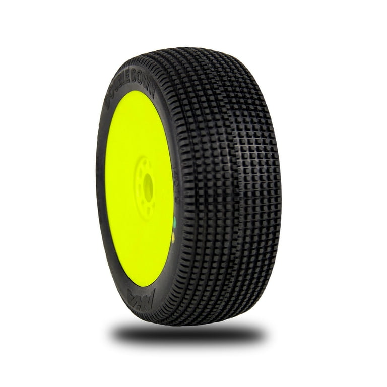 AKA Double Down 1/8 Buggy Pre-Mounted Tires (2) (Soft - Long Wear) AKA Double Down 1/8 Buggy Pre-Mounted Tires (2) (Soft - Long Wear)