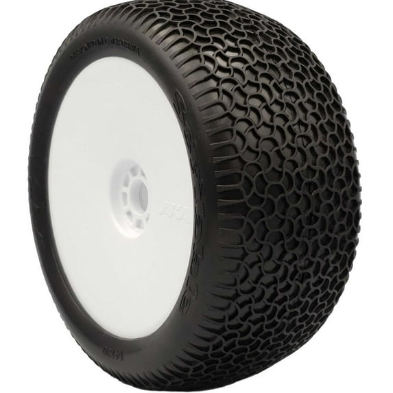 AKA PRODUCTS INC. 18 Truggy EVO Scribble PRMT WHT Super Soft LW2 AKA14130QRW RC Tire