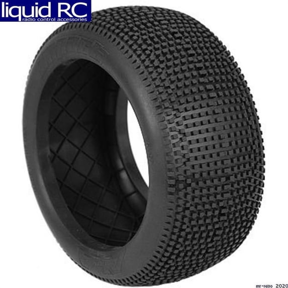 AKA PRODUCTS INC. 1/8 Truggy Evo Impact Soft Tire w/ Red Insert 2 AKA14117SR RC Tire