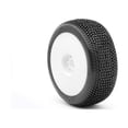 thumbnail image 1 of AKA PRODUCTS INC. 18 Buggy IMPACT Soft Long Wear EVO Mntd Whte AKA14007XRW RC Tire, 1 of 5