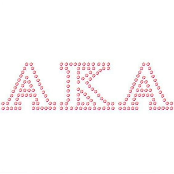 AKA Pink Letters Studstone Heat Transfer - 1 1/8T X 3 1/4"W"