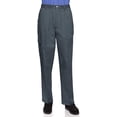 thumbnail image 1 of AKA Wrinkle Free Men's Full Elastic Waist Twill Casual Pant Grey Medium, 1 of 8