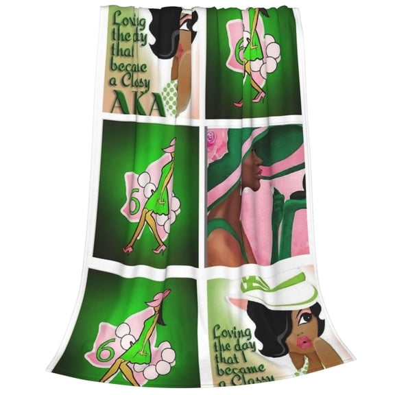 AKA sisters blanket trend home decoration blanket four seasons unisex comfortable flannel travel gift blanket