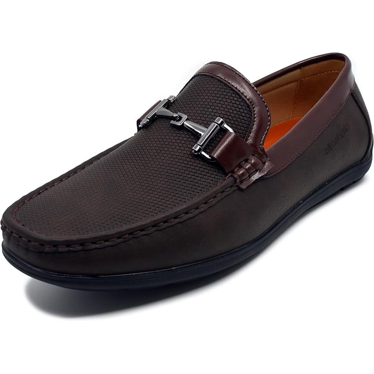 Akademiks Men\'s Ogden Slip On Comfort Loafers Brown Size 10 AKADEMIKS MENS OGDEN SLIP-ON COMFORT LOAFER SHOES MEMORY  main image 4