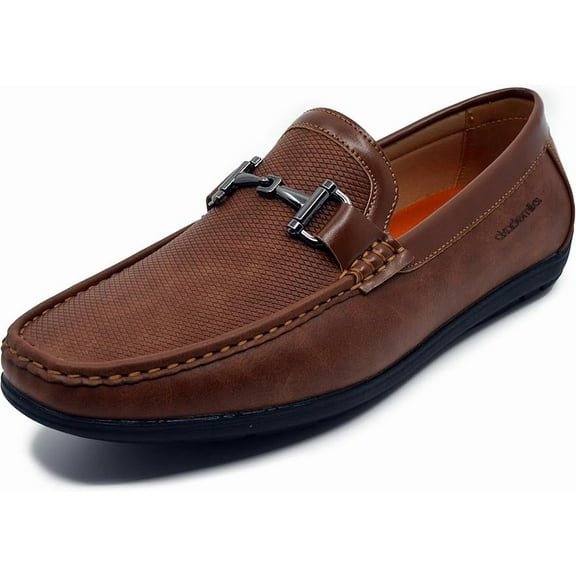 AKADEMIKS MENS OGDEN SLIP-ON COMFORT LOAFER SHOES MEMORY FOAM SOLE