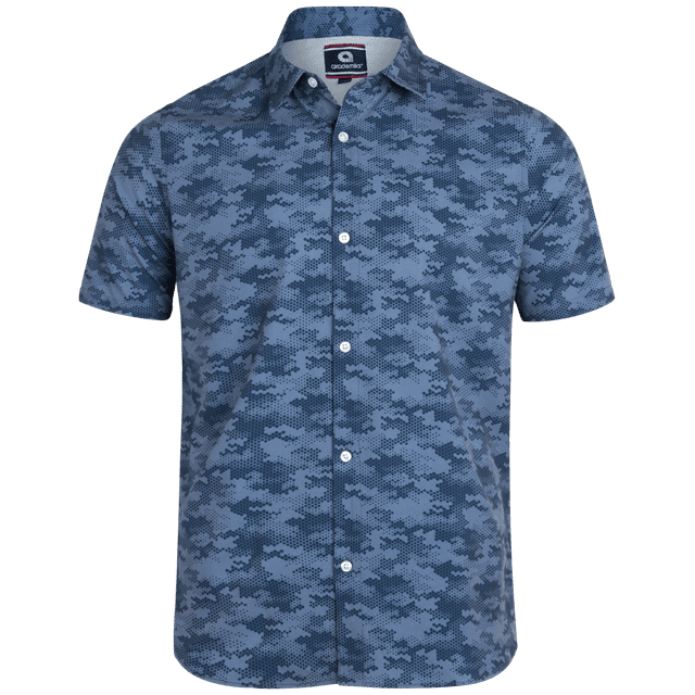 AKADEMIKS Men's Shirt Dry Fit Performance Short Sleeve Button Down