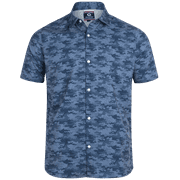 AKADEMIKS Men's Shirt - Dry Fit Performance Short Sleeve Button Down Shirt (M-XXL)