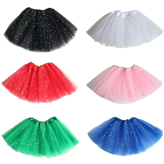 AKAFMK Baby Girl's Rainbows Tutu Skirt,Tulle Princess Ballet Dress,Toddler Baby Girls Party Multicolour Dance Costume Sequins Princess Skirts