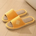 thumbnail image 1 of AKAFMK Bath Slippers for Women Towel,Shower Slippers for Men,Couple Home Chinese Wind Open Linen Slippers Spring And Summer Home Linen Non-slip Wooden Slippers, 1 of 3