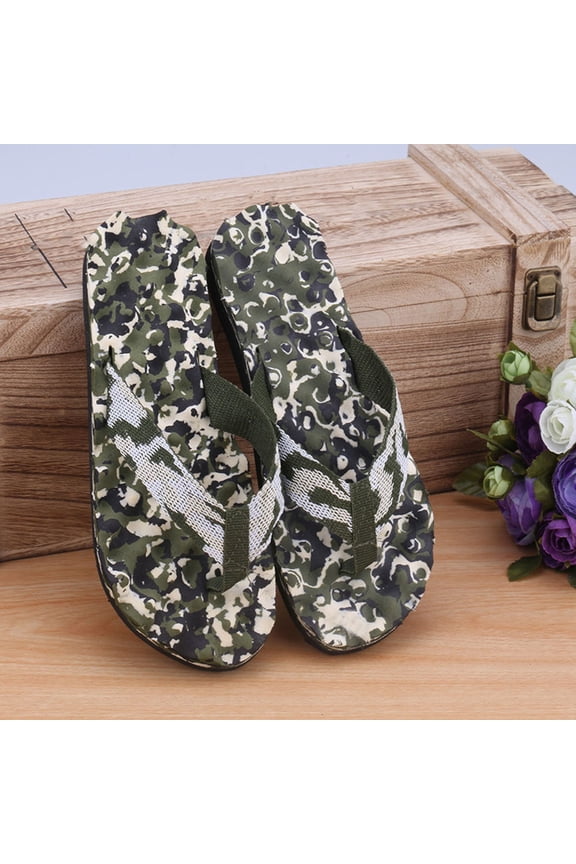 Bath Slippers for Women Towel,Shower Slippers for Men,Men Summer Camouflage Flip Flops Shoes Sandals Slipper Indoor & Outdoor BK42