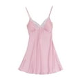 thumbnail image 1 of AKAFMK Nightgowns for Women,Womens Nightgown,Ladies Fashion Charming Comfortable Solid Color Lace Suspenders Pajamas Dress Woman Nightgown Home Clothes, 1 of 5