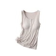 thumbnail image 1 of AKAFMK Summer Maternity Clothes,Camisole Maternity Tank Tops,Nursing Maternity Shirts,Fashion Women's Sleeveless Sleeve Summer Solid Color Round Neck Tops Tank Top, 1 of 3