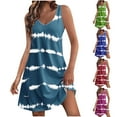 thumbnail image 1 of AKAFMK Summer Maternity Clothes,Sleeveless Maternity Dresses,Women's Casual Sundress With Pockets Summer Boho Beach Dress Floral T-Shirts Dress V Neck Loose Tank Dresses, 1 of 1
