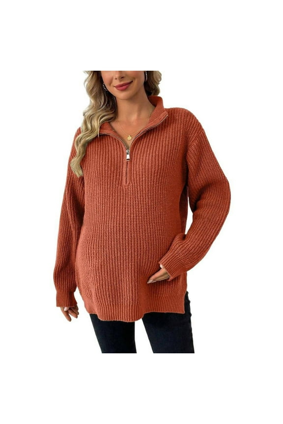 Winter Maternity Clothes,Long Sleeve Maternity Tops,Nursing Maternity Shirts,Pregnant Women's Knitted Sweaters And Maternity Lothing