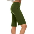 thumbnail image 1 of AKAFMK Women's Cargo Capris Hiking Pants,Women's Casual Loose Elastic Waist Wide Leg Shorts With Pockets Middle Pants, 1 of 4