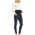 thumbnail image 1 of AKAFMK Women's Maternity Leggings Over The Belly,Summer Maternity Jeans for Women,Mother Woman Fashion Solid Color Elastic Waist Pockets Full Length Pants Jeans, 1 of 5