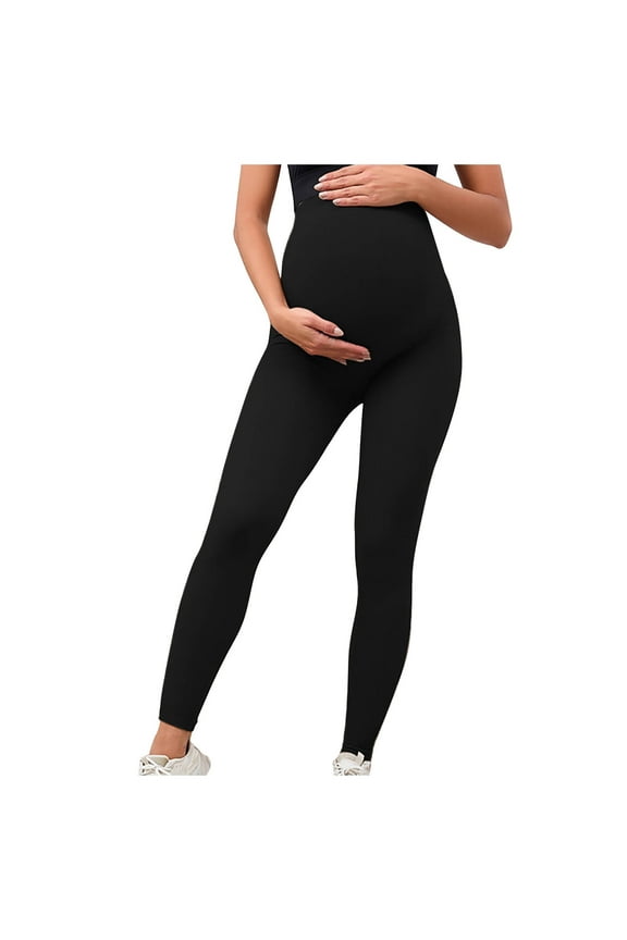 Women's Maternity Leggings Over The Belly,Summer Plus Size Maternity Pants,Women's Maternity Casual Sports Yoga Pants Quick-Dry Tight Exercises Early Pregnancy Trousers
