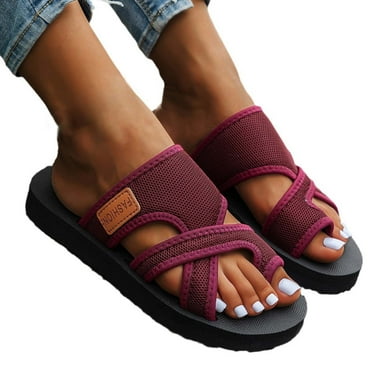 AKAFMK Women's Sandals and Slides,2024 Women's Hollow Mesh Slide Sandals Comfortable Support Mesh Sandals For Women