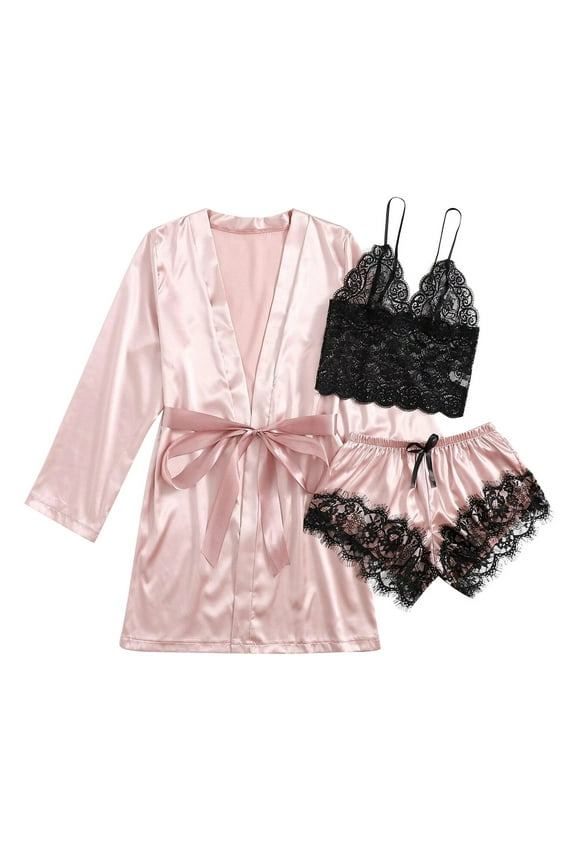 Womens Robes Sale,Silk Robes for Women,Satin Silk Pajamas Women Nightdress Robes Underwear Sleepwear