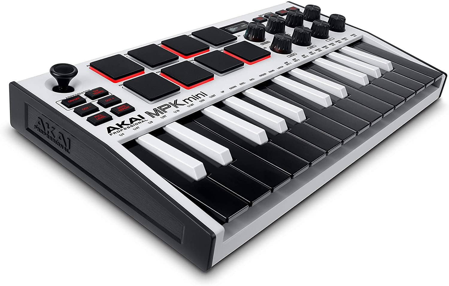 AKAI Professional MPK Mini MK3 25 Key USB MIDI Keyboard Controller with 8  Backlit Drum Pads, 8 Knobs and Music Production Software, Black 