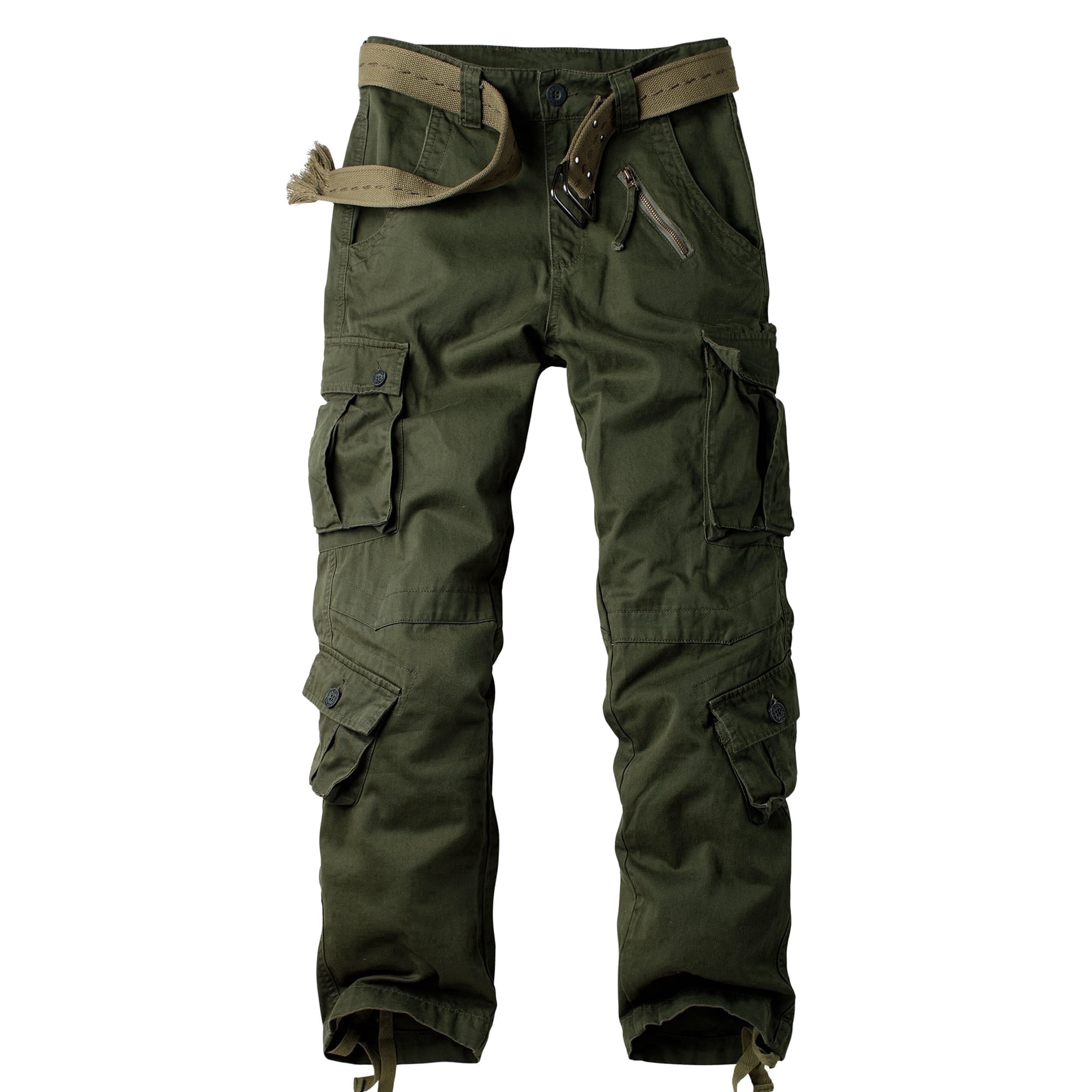Shorten Ripstop Pants AKARMY Men's Camo Cargo Work Pants Cotton Tactical Ripstop Casual ...