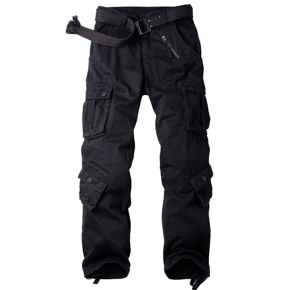 AKARMY Men's Camo Cargo Work Pants Cotton Tactical Ripstop Casual Utility Pants with 8 Pockets