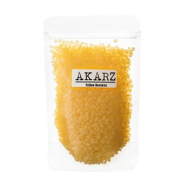 AKARZ Yellow Beeswax (3.70oz/105g) Organic Natural Pure for DIY Lip Balms Lotions Candles Bees Wax Pastilles