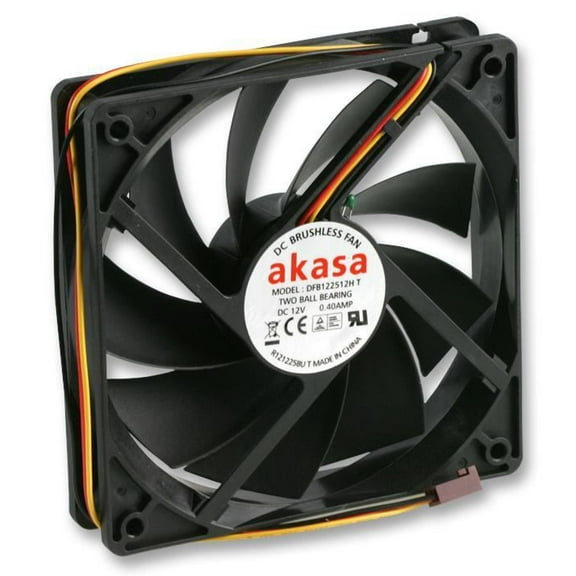 AKASA - 12V DC 3 Pin Computer Case Auto Thermal Fan - 120 x 120 x 25mm