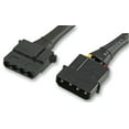 thumbnail image 1 of AKASA - 4 Pin Molex Male to Female Extension Lead, 30cm Sleeved, 1 of 1