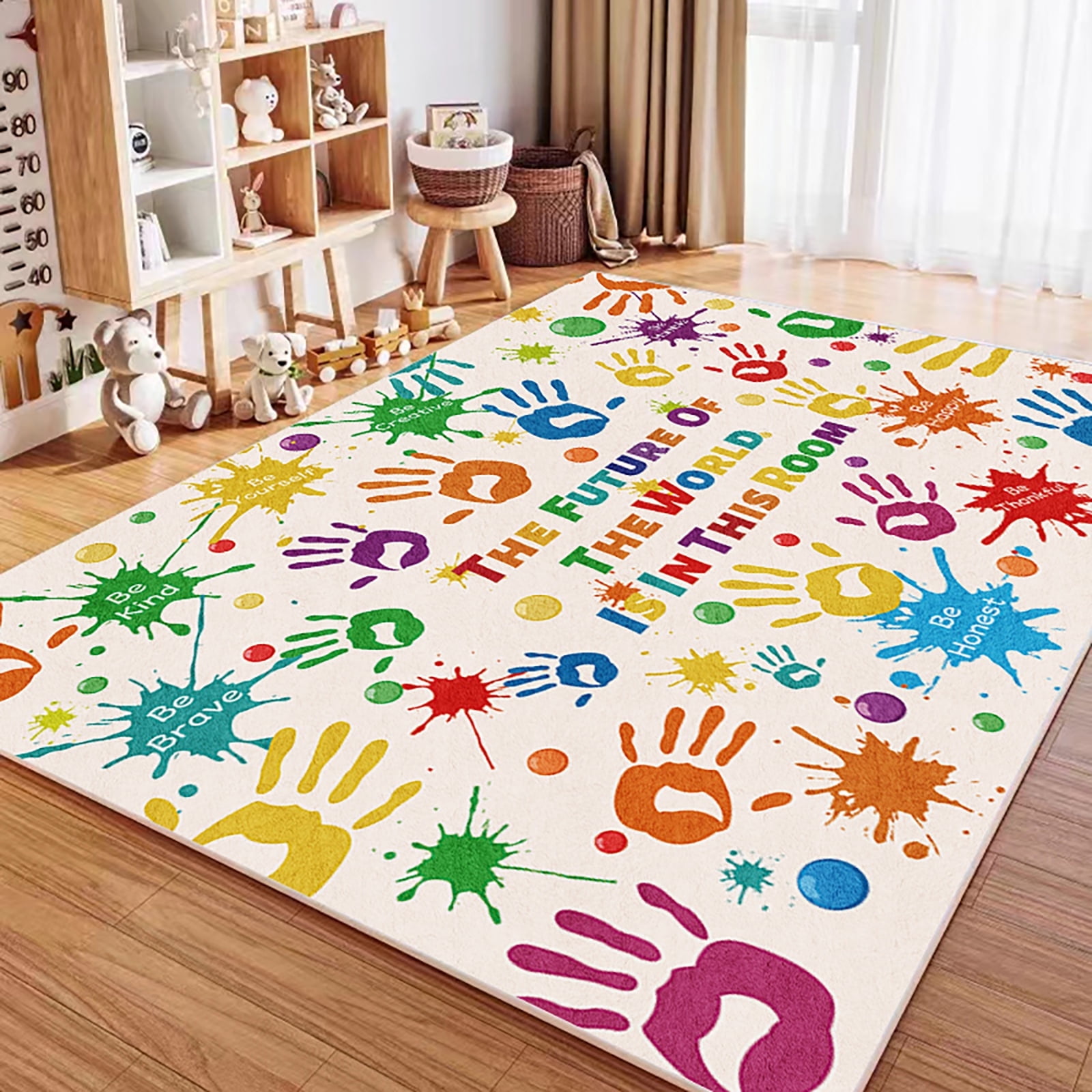 Free Shipping! AKASISRUG Colorful Kids Rug, Washable Rug for Free Shipping! AKASISRUG Colorful Kids Rug, Washable Rug for