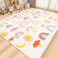 thumbnail image 1 of AKASISRUG Kids Area Rug Washable Non-Slip,Rainbow Weather Mat,Space Mat for Living Room，XL, 1 of 7