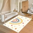 thumbnail image 1 of AKASISRUG Rainbow Kids Rug, Washable Rug with Non-Slip Backing Soft Colorful Rainbow Floor Rug Area Rug Carpet for Room Girls Kids Nursery (Yellow, 3 X 5ft), 1 of 7