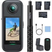 AKASO 360  Action Camera Creator Combo,5.7K 360 Video with 1/2 48MP Sensors,72MP 360 Photo, 360-SuperSmooth,Touchscreen, Invisible Selfie Stick, 360  Horizon Lock, AI Tracking