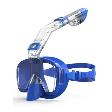 AKASO Adult Snorkeling Combo - Mask and Snorkel Included (Dark Blue)