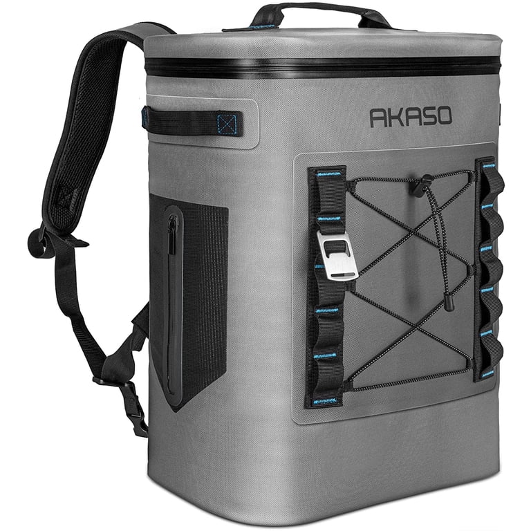 akaso travel laptop backpack AKASO Backpack Cooler Insulated 20L Waterproof, Keeps Cool&Warm 72 Hours  with 5 Layers Insulation Leakproof System, Soft Cooler Bag for Camping