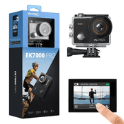 AKASO EK7000 Pro Action Camera 4K with Touch Screen EIS Adjustable View Angle Web Underwater Camera 40m Waterproof Camera Remote Control Sports Camera with Helmet Accessories Kit