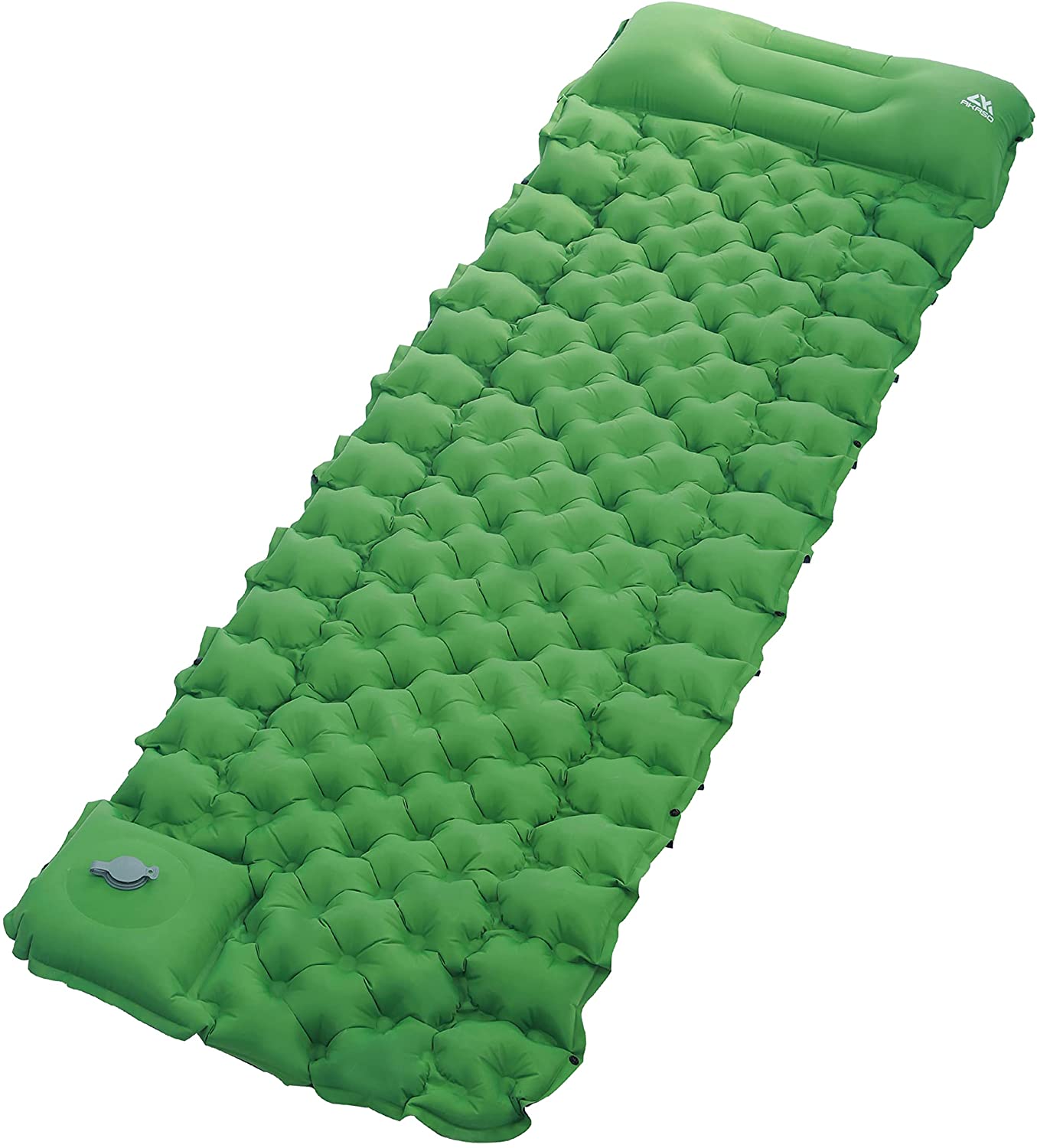 AKASO Sleeping Pad for Camping W/ Pillow, Self Inflatable Sleeping Mat by Foot Pump, Ultralight Waterproof Air Mattress - image 1 of 7