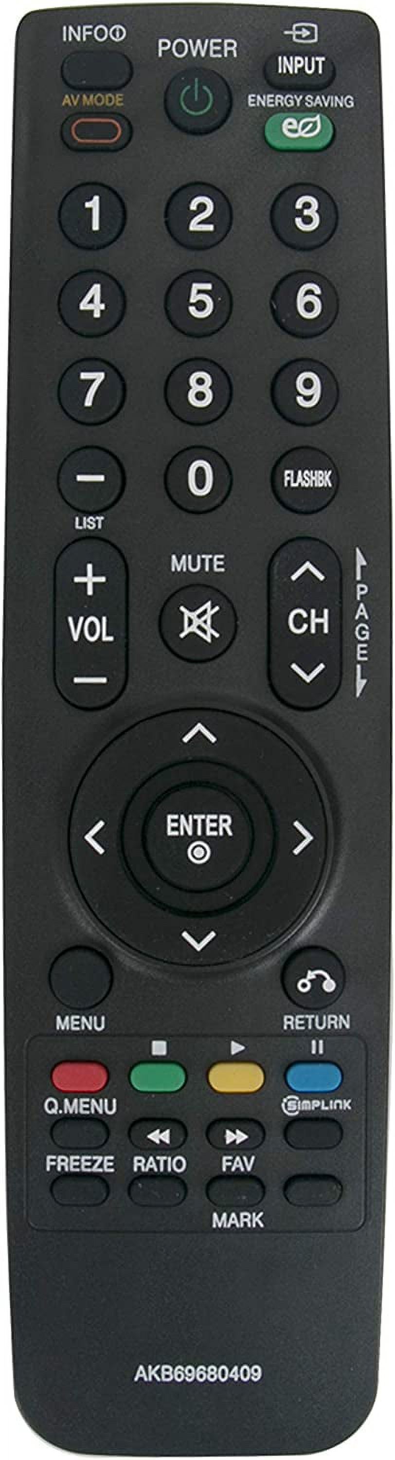 Replacement Remote Control For LG Plasma TV Models 42PQ10, 50PS11, 60PS70 Etc. (MKJ42519617)