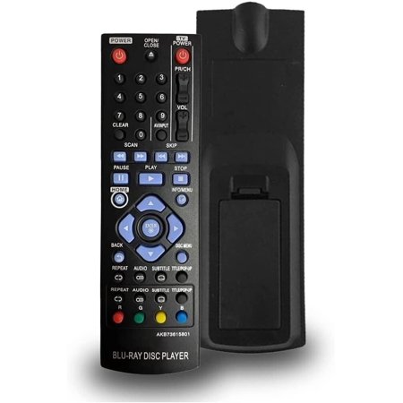 AKB73615801 Remote Control fit for LG Blu-Ray Disc DVD Player BD220 BD630 BP125