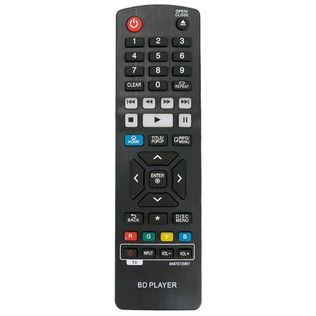 AKB73735801 Replace Remote for LG Blu-ray Player BP530 BP330 BPM33 BP540 BPM54