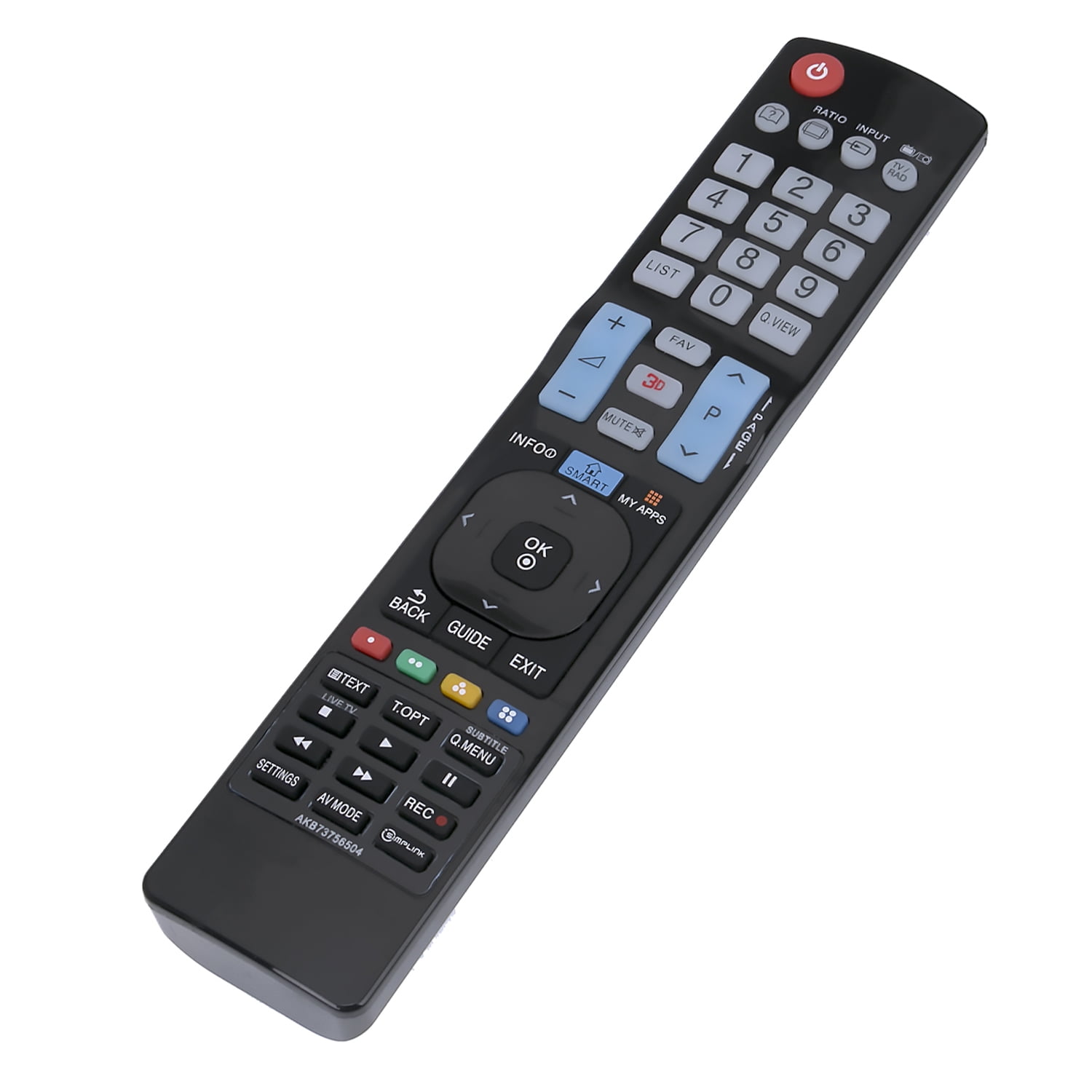 Télécommande De Remplacement Pour LG AKB73756504 - Compatible 32LM620T, Infrarouge, Noir, 2024