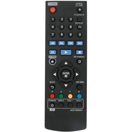 AKB73896401 Remote Control fit for LG BLU RAY DISC DVD Player BPM25 BPM35 UP870