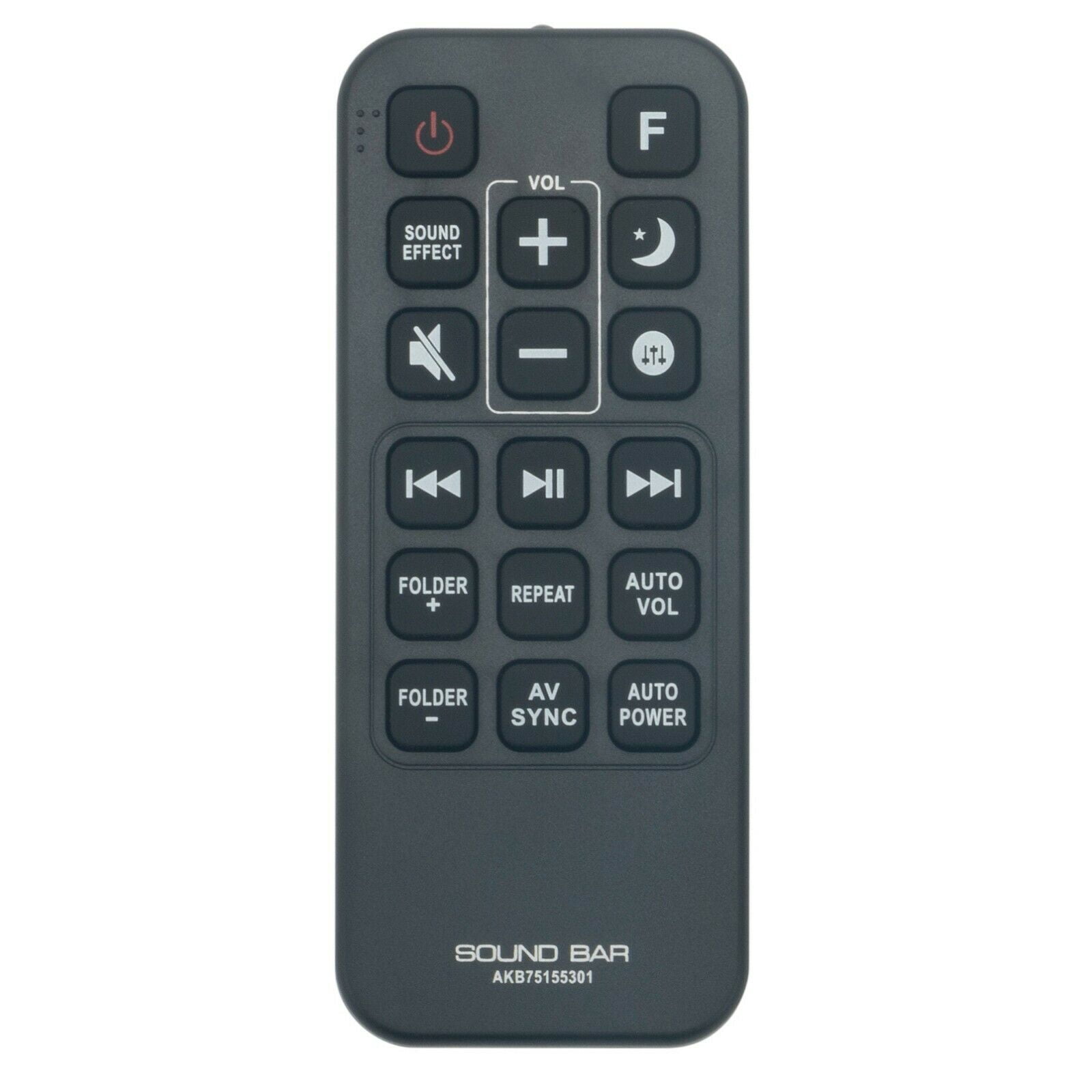 Replacement Remote Control For LG Soundbar — Compatible With SJ4R, SH4Y, DJ4Y-S, SPJ4-S & More