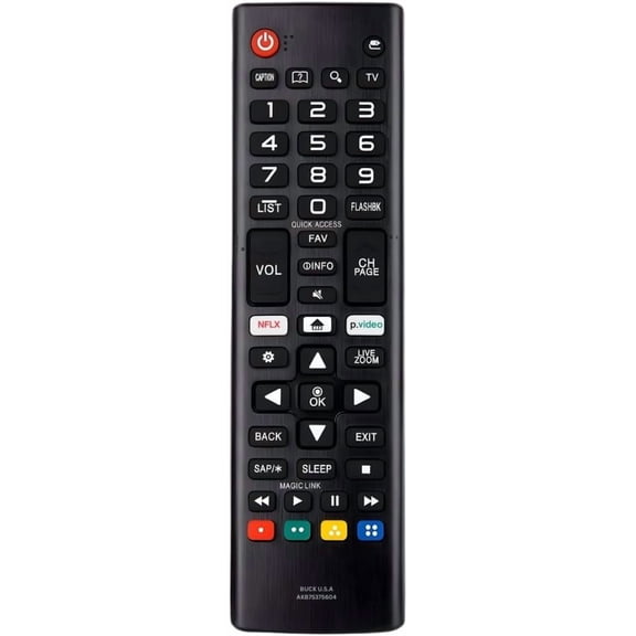 AKB75375604 LG TV Remote Control Replacement for Smart - Easy Setup Remote Streaming Shortcuts Works with 4K UHD LED OLED HDTV Models (AKB75095307 AKB74915305 AKB76040302)