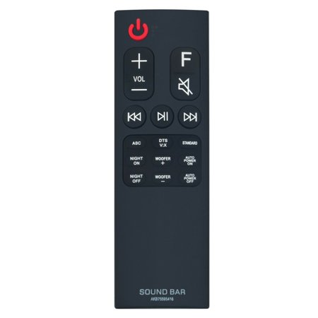 AKB75595416 Remote Control Replace for LG Sound Bar Speaker System SK5 SK5Y